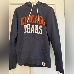 Chicago Bears blue embroidered hoodie size s unisex